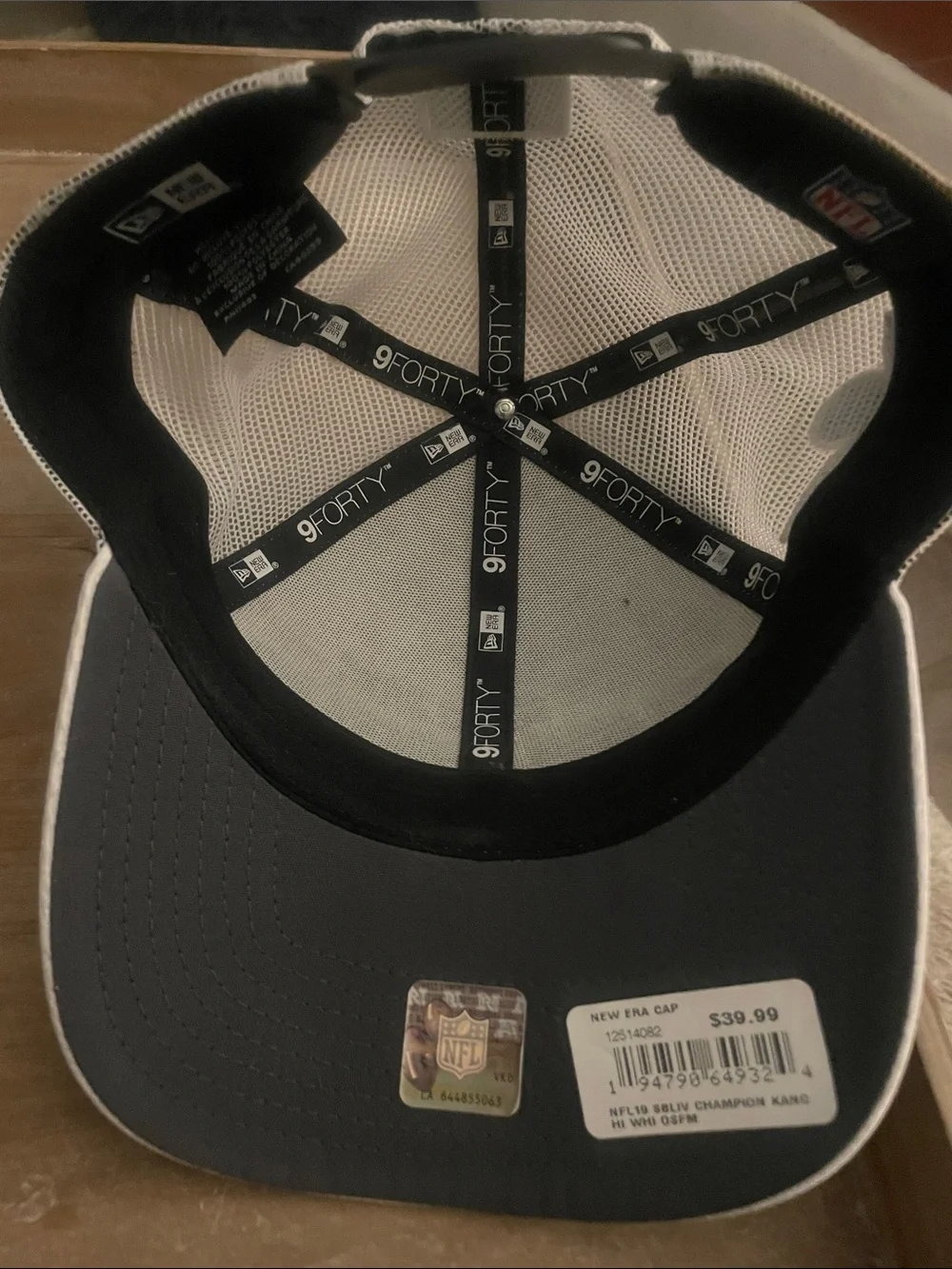 47 Brand White Kansas City Chiefs Super Bowl Champions Mesh Back Hat NFL